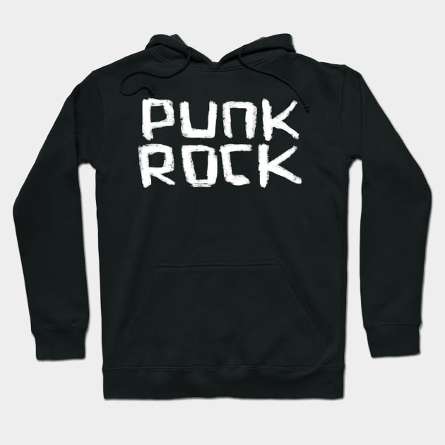 Punk Rock for the Punk Rocker Hoodie by badlydrawnbabe